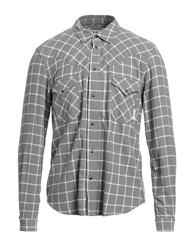 BERNA Checked shirt Grey 100% Cotton