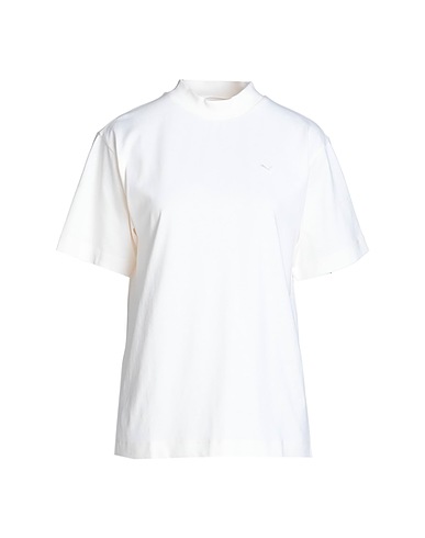 PUMA T-Shirt YONA SUNPO Mock Neck Tee Elfenbein 100% Baumwolle