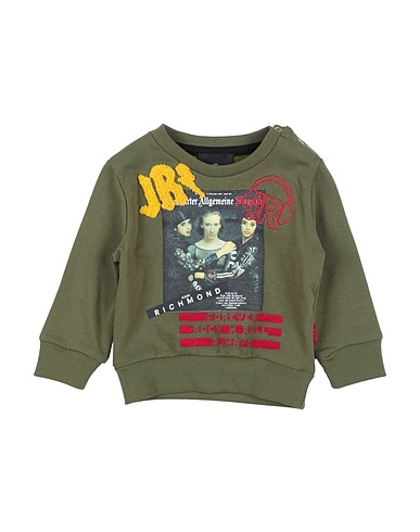 JOHN RICHMOND Sweatshirt Military green 100% Cotton