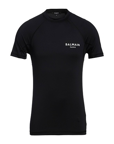 BALMAIN Basic T-Shirt RAGLAN SHORT SLEEVES T-SHIRT 80% Polyamide, 20% Elastane