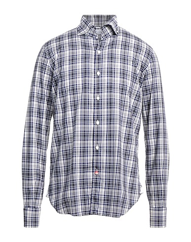 JACOB COHЁN Checked shirt Midnight blue 100% Cotton