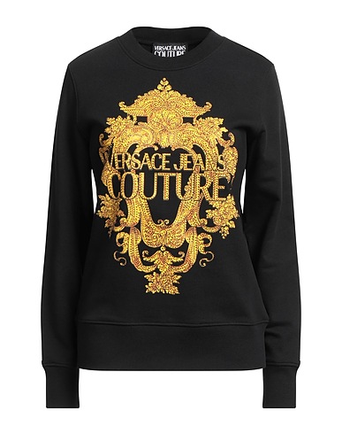 VERSACE JEANS COUTURE Sweatshirt Black 100% Cotton
