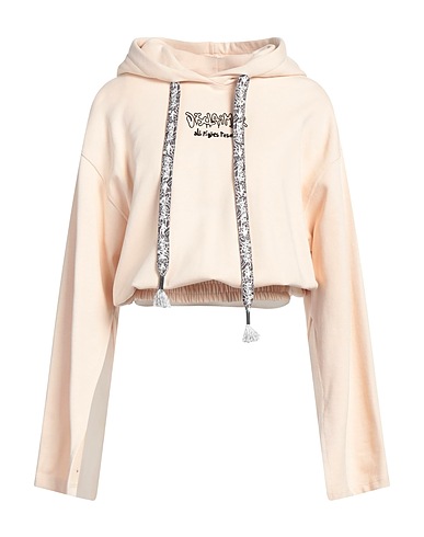 DISCLAIMER Hooded track jacket  Beige 100% Cotton