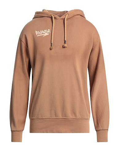 DISCLAIMER Hooded track jacket  Khaki 100% Cotton