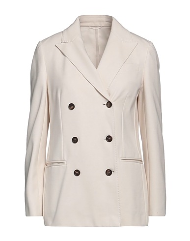 BRUNELLO CUCINELLI Jackett Elfenbein 78% Baumwolle, 16% Polyamid, 6% Elastan