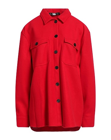 KARL LAGERFELD Solid color shirts & blouses Red 100% Polyester