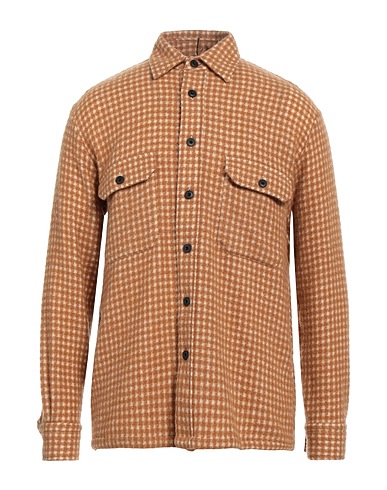 DESTIN Camicia fantasia Cammello 79% Lana, 13% Poliammide, 8% Cachemire