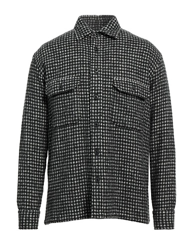 DESTIN Camicia fantasia Nero 79% Lana, 13% Poliammide, 8% Cachemire