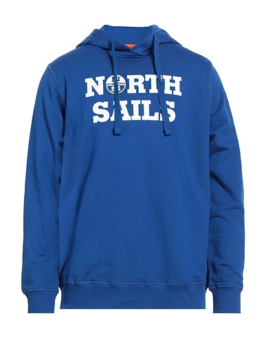 NORTH SAILS Hooded track jacket  Bright blue 100% Cotton