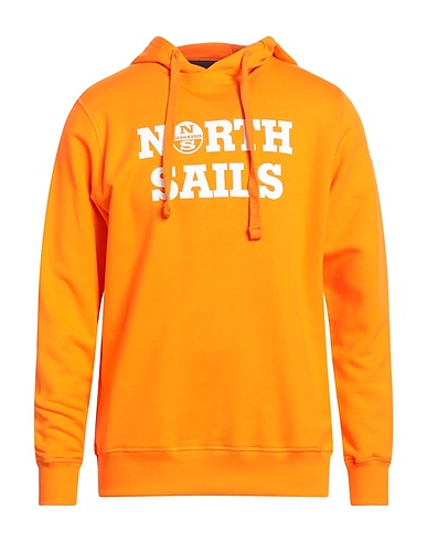 NORTH SAILS Hooded track jacket  Orange 100% Cotton