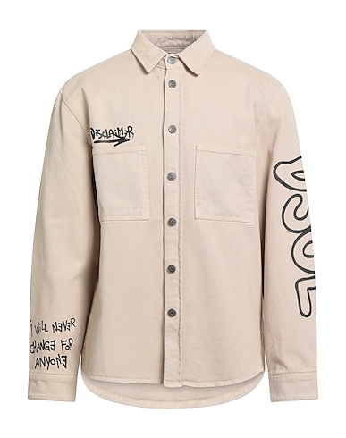 DISCLAIMER Denim shirt BEIGE 100% Cotton