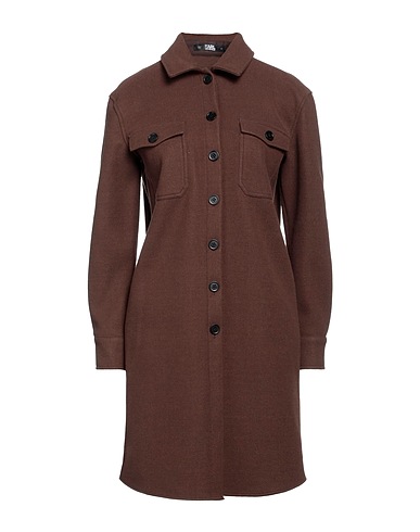 KARL LAGERFELD Solid colour shirts & blouses Brown 100% Polyester