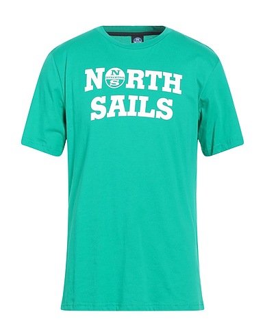 NORTH SAILS T-shirt Verde 100% Cotone