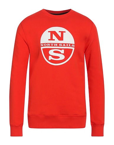 NORTH SAILS Felpa Rosso pomodoro 100% Cotone