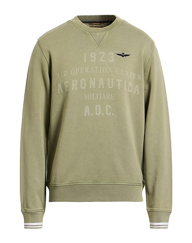 AERONAUTICA MILITARE Sweatshirt VERDE SALVIA 100% Baumwolle