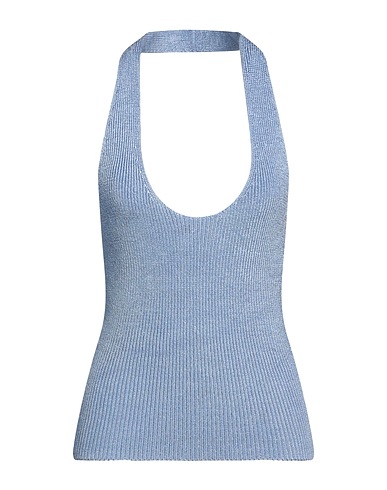 VINCE. Top Pastel blue 97% Rayon, 2% Nylon, 1% Elastane