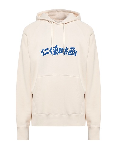 EDWIN Hoodie Off white 100% Baumwolle