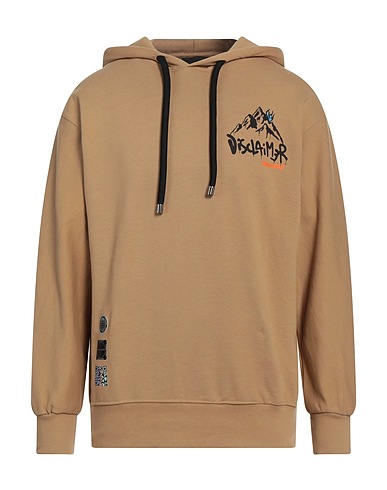 DISCLAIMER Hooded track jacket  Sand 100% Cotton