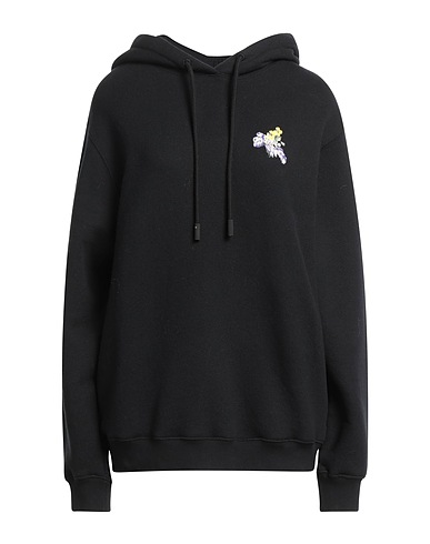 OFF-WHITE™ Hooded sweatshirt Black 95% Cotton, 5% Elastane, Glass