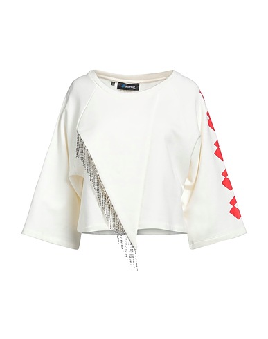 LOTTO Sweatshirt Ivory 100% Cotton