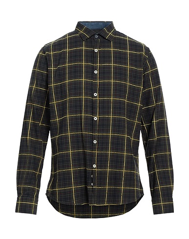 BL.11  BLOCK ELEVEN Checked shirt Military green 100% Cotton
