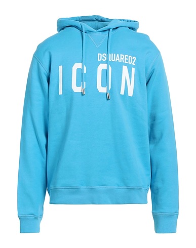 DSQUARED2 Felpa Azzurro 100% Cotone, Elastan