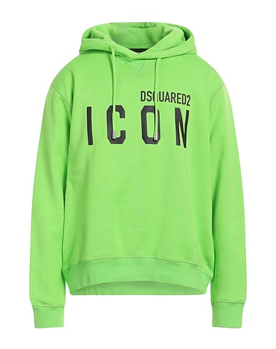 DSQUARED2 Felpa Verde chiaro 100% Cotone, Elastan