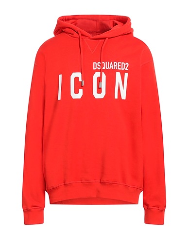 DSQUARED2 Sweat-shirt Rouge vif 100% Coton, Élasthanne