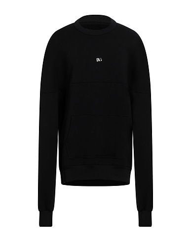 DOLCE&GABBANA Sweatshirt Black 100% Cotton, Elastane