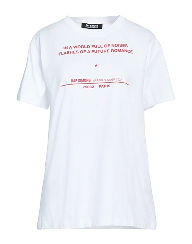 RAF SIMONS T-shirt Bianco 100% Cotone