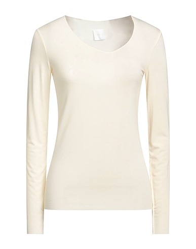 MERCI ITALIA Basic T-shirt Ivory 100% Viscose