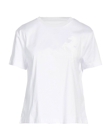 FERRARI Basic T-shirt White 100% Cotton