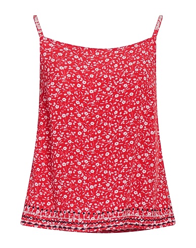 TOMMY JEANS Hemdchen Rot 100% Viskose, Polyester