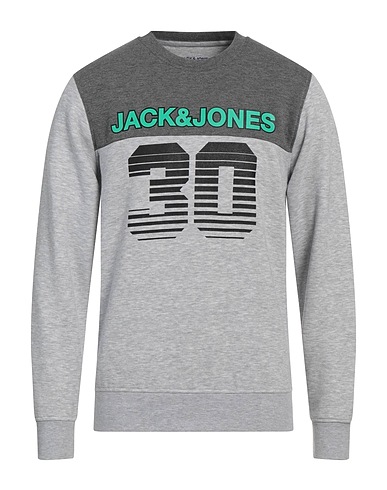 JACK & JONES Sudadera Gris 65% Poliéster, 35% Algodón