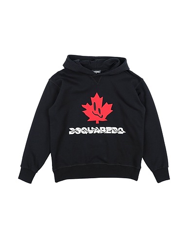 DSQUARED2 Sweatshirt Schwarz 100% Baumwolle, Elastan