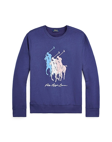 POLO RALPH LAUREN Felpa BIG PONY FLEECE SWEATSHIRT
 Blu navy 67% Cotone, 33% Poliestere