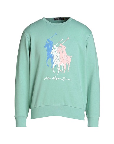 POLO RALPH LAUREN Sweatshirt BIG PONY FLEECE SWEATSHIRT
 Light green 67% Cotton, 33% Polyester