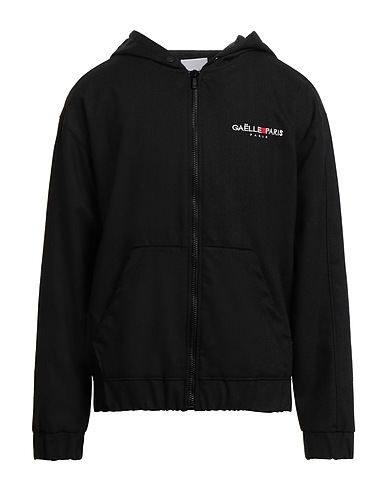 GAëLLE Paris Hooded track jacket  Black 100% Cotton