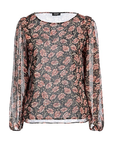 LIU •JO Top Black 99% Polyester, 1% Metallic fiber