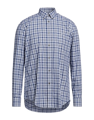 HARMONT & BLAINE Checked shirt Midnight blue 100% Cotton