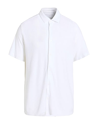 MAJESTIC FILATURES Camicia tinta unita Bianco 50% Cotone organico, 50% Modal