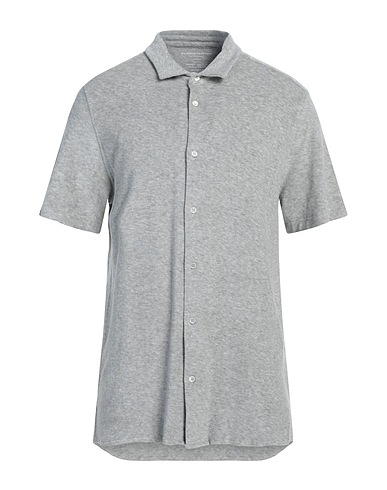 MAJESTIC FILATURES Camicia tinta unita Grigio chiaro 50% Cotone organico, 50% Modal