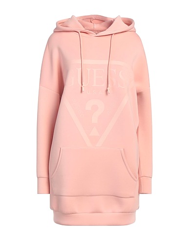 GUESS Hooded sweatshirt Pink 75% Viscose, 16% Polyamide, 9% Elastane
