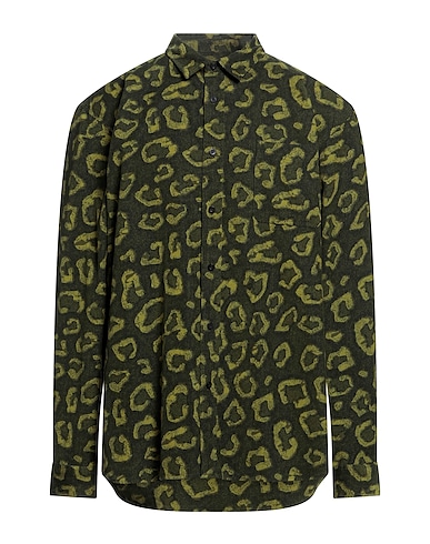 EDWIN Patterned shirt Dark green 100% Cotton
