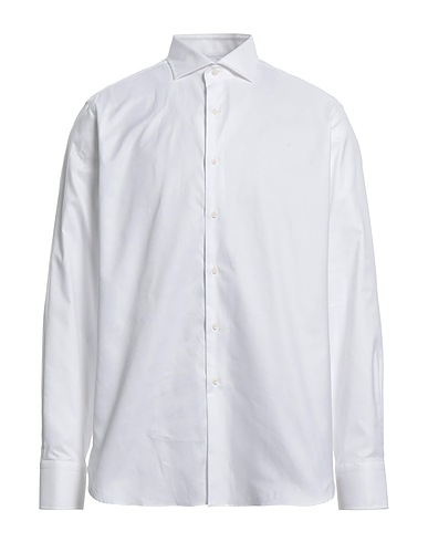 ALESSANDRO GHERARDI Solid colour shirt White 100% Cotton