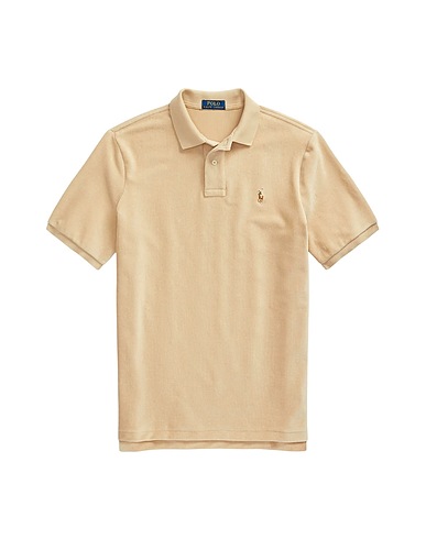 POLO RALPH LAUREN Polo shirt CLASSIC FIT KNIT CORDUROY POLO SHIRT
 Beige 59% Cotton, 37% Polyester, 4% Elastane