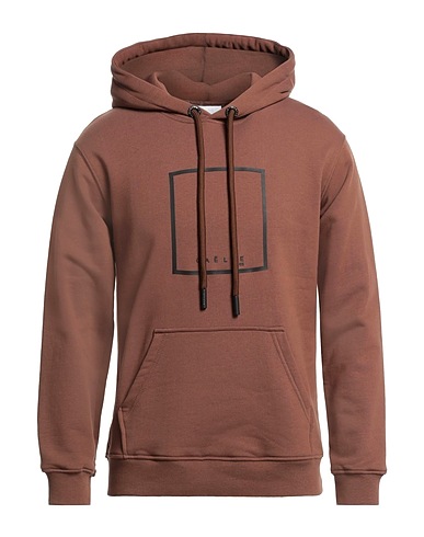 GAëLLE Paris Hooded track jacket  Brown 100% Cotton