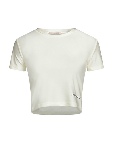 HINNOMINATE Crop top Ivory 80% Polyamide, 20% Elastane