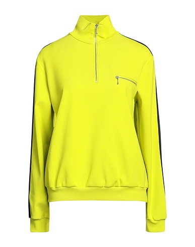 TORY BURCH Sweatshirt Lime green 58% Viscose, 27% Nylon, 13% Polyester, 2% Elastane, Polyamide