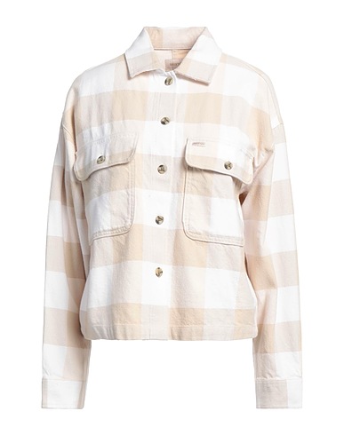 BRIXTON Checked shirt Beige 100% Cotton